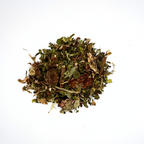 Dry herbs on a white background